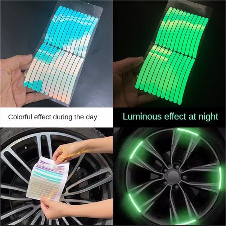 60 pieces Car & Bike Reflective Sticker -Safe Drive